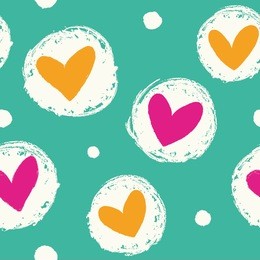 seamless heart background in pretty colors. great for baby, valentine's day, mother's day, wedding, scrapbook, surface textures.