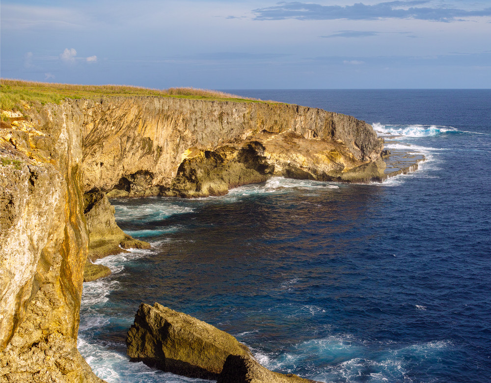 banzai cliff on the island of saipan.