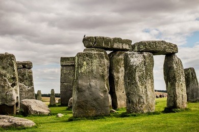 stonehenge close-up. image with selective focus