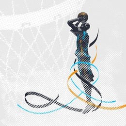 grunge basketball shooter