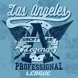 la.varsity t-shirt graphic, vector design.