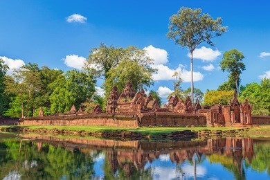 banteay srei temple, siem reap, cambodia