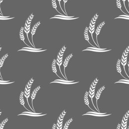 seamless pattern with wheat