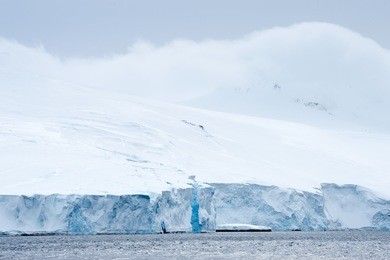 landcape of the ice formations of antarctica
