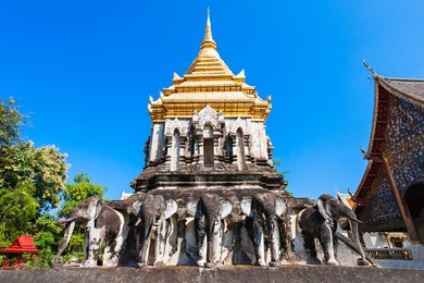 wat chiang man temple in chiang mai, thailand