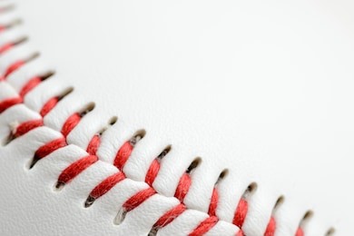 baseball close up with copy space background