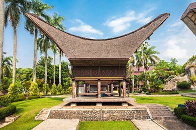 sulawesi pavilion in the taman mini indonesia park