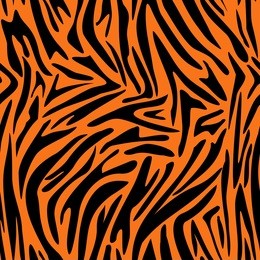 abstract animal skin pattern. zebra, tiger stripes. seamless tiger background texture. fabric design. 