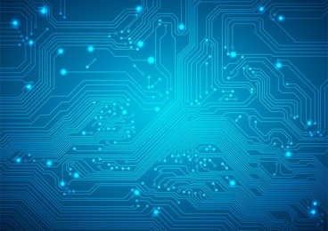 technological vector background with a circuit board texture