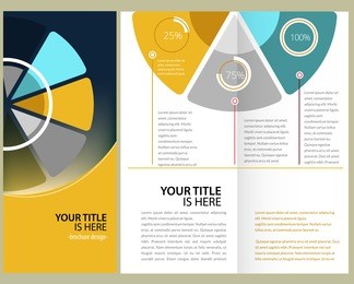 colorful, corporate brochure, template design