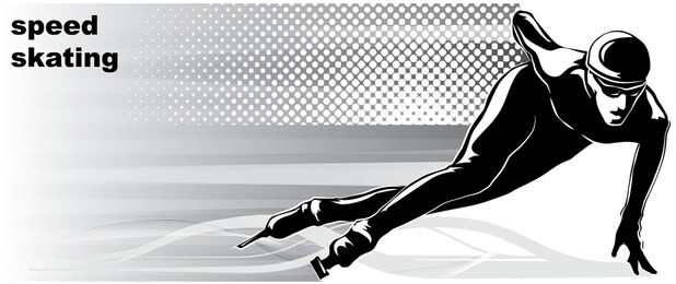 vector image of the skater.it is drawn in the style of engraving.