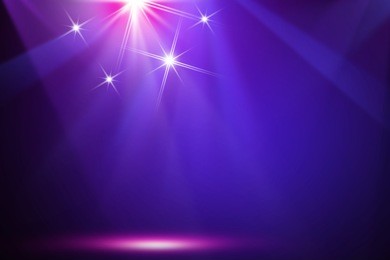 purple & blue stage background