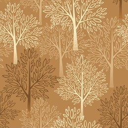 fall season background. autumn tree seamless pattern. vector illustration eps 10