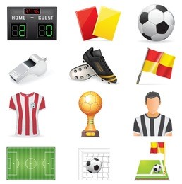 soccer icon set