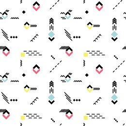 seamless pattern with abstract geometric shapes in various compositions 4