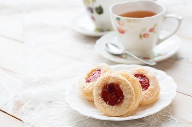 afternoon tea with meringue