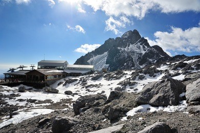 yulong snow mountain in yunnan, china