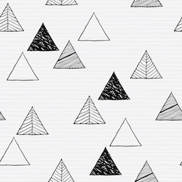 seamless hand-drawn triangles pattern.vector abstract hand drawn background for design and decoration textile, covers, package, wrapping paper.
