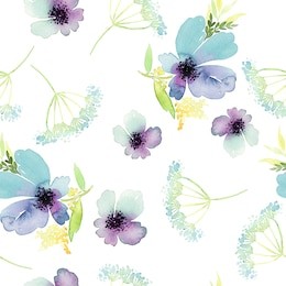seamless pattern with flowers watercolor. gentle colors. female pattern. handmade.
