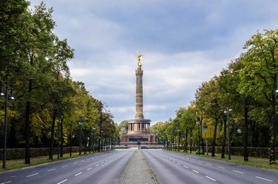 berlin victory column, golden statue