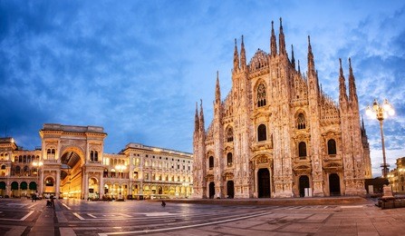 milan cathedral, duomo di milano, one of the largest churches in the world