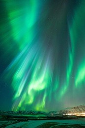 the northern light in iceland.