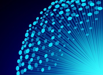 fiber optic blue lighting vector