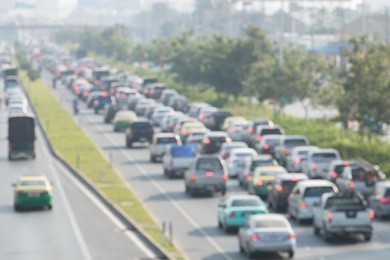 traffic jam, thailand