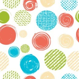 vector seamless pattern texture . grunge circle shapes.