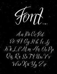 handwritten calligraphy quote font