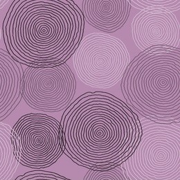 hand drawn seamless pattern with abstract circles