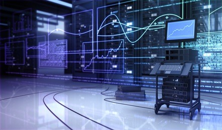 hardware in the server room and diagnostics.