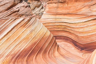 the wave is an awesome vivid swirling petrified dune sandstone formation in coyote buttes north. it could be seen in paria canyon-vermilion cliffs wilderness, utah. usa