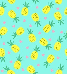     seamless pineapple pattern. cute pineapple pattern.



