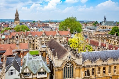 cityscape of oxford city. oxfordshire, england, uk