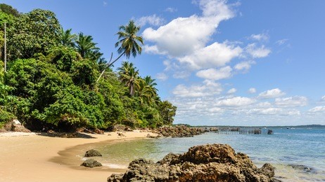 gamboia beach in morro de sao paulo, salvador, brazil