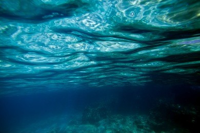 background sand on the beach underwater