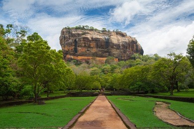 sigiriya lion rock fortress in sri lanka