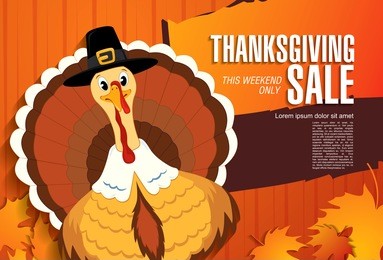thanksgiving day sale banner