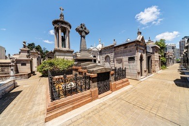 la recoleta cemetery  located in the recoleta neighbourhood of buenos aires, argentina. 