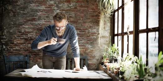 architect engineer design working planning concept