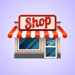 shop icon. store