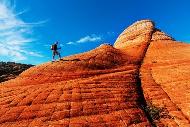 hike in utah mountains