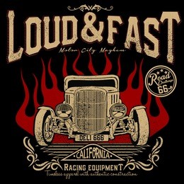 loud and fast racing equipment,hotrods car,old school car,vintage car