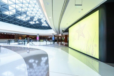shopping mall interior billboard fashion shop