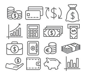 money line icons