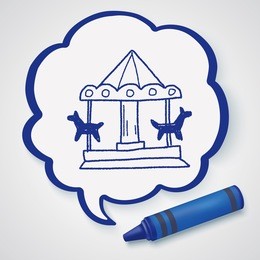 merry go round doodle