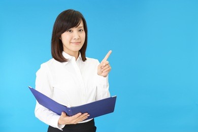 portrait of a woman doing a presentation