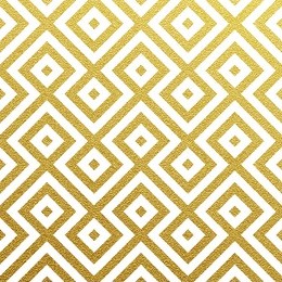 geometric gold glittering seamless pattern on white background. 