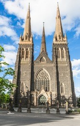 st. patrick's roman catholic cathedral in melbourne, victoria, australia